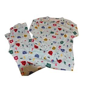 Gap Kids, Snug Fit 2-Piece Holiday/Winter Print Sleepwear, Organic Cotton, XL 12